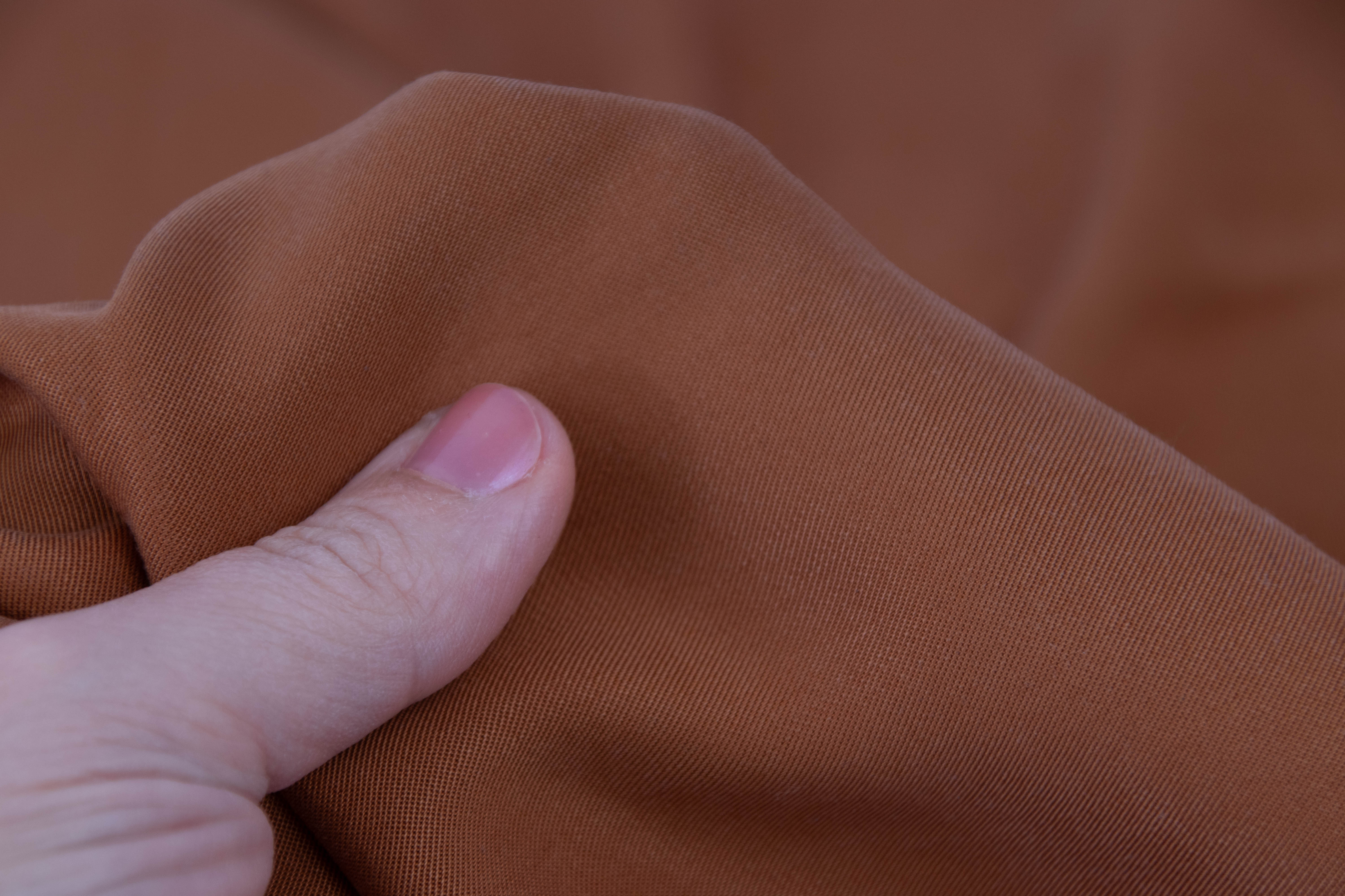 Keprová vazba Detail keprové vazby na látce Tencel